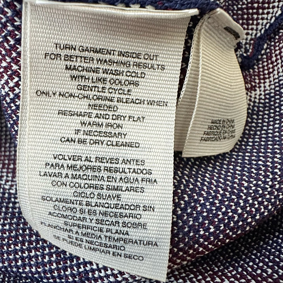 Rachel Roy Pencil Skirt Midi Skirt High-Rise Striped Navy Blue Red Size XS NWOT - Picture 10 of 12